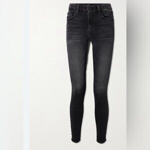MOTHER THE LOOKER MID RISE Women's Black Skinny Jeans SIZE 28